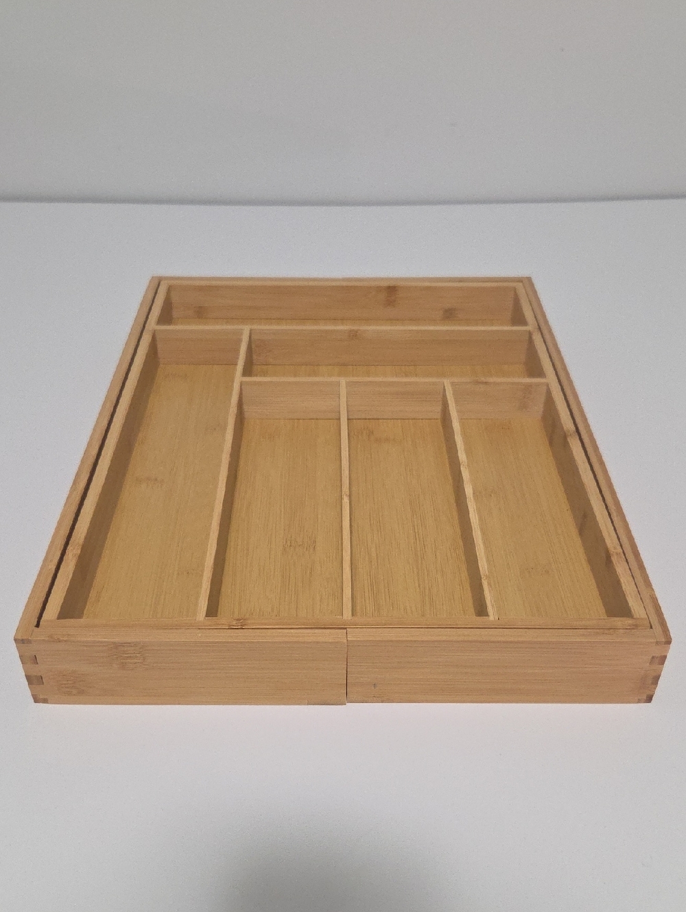 Bamboo Utensil Drawer Organizer Tray - Natural Bamboo